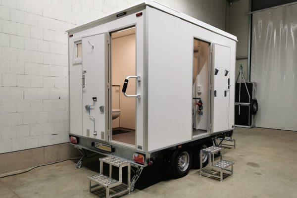 Meier 1 + 1 + 1 Doppeltank Toilettenanhänger